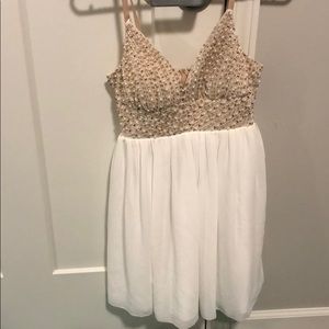 White beaded dress